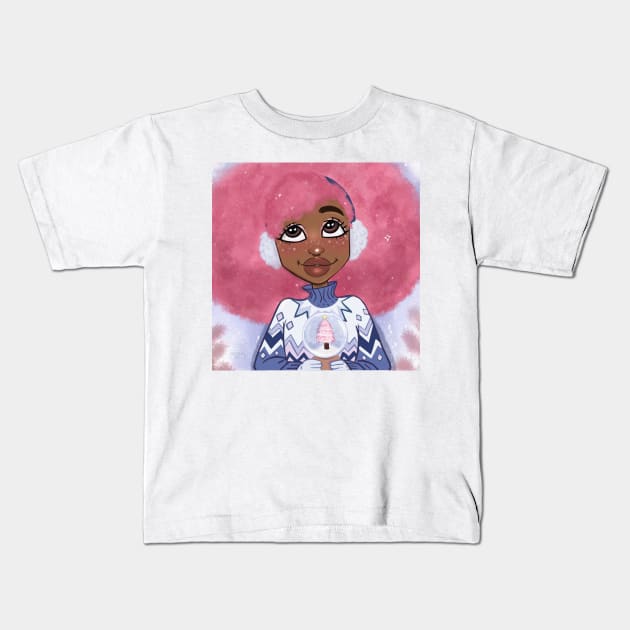 Snowglobe Kids T-Shirt by bananapeppersart